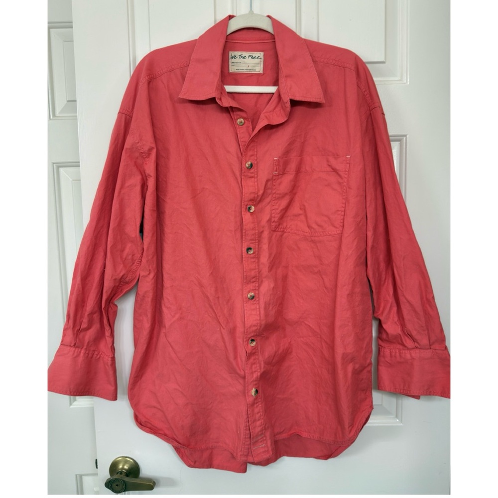 FP We The Free Freddie Shirt |Coral Pink| Size L (tag says S)